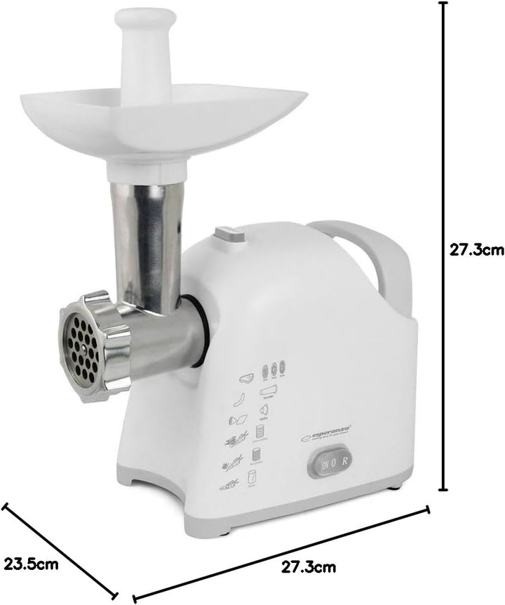 Esperanza Zerkleinerer EKM033, Weiss, Edelstahl, 2200 W