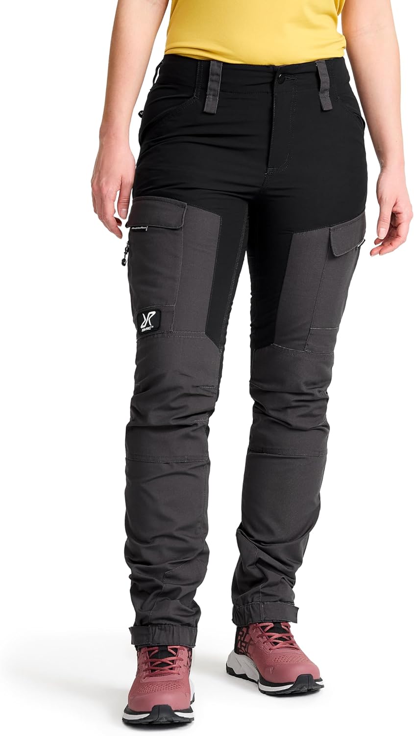 RevolutionRace Damen RVRC GP Pants, Hose zum Wandern und für viele Outdoor-Aktivitäten, Jet Black, L