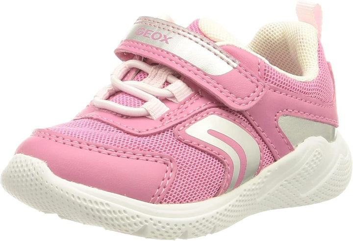Geox Baby-Mädchen B Sprintye Girl Sneaker, Fuchsia Silver