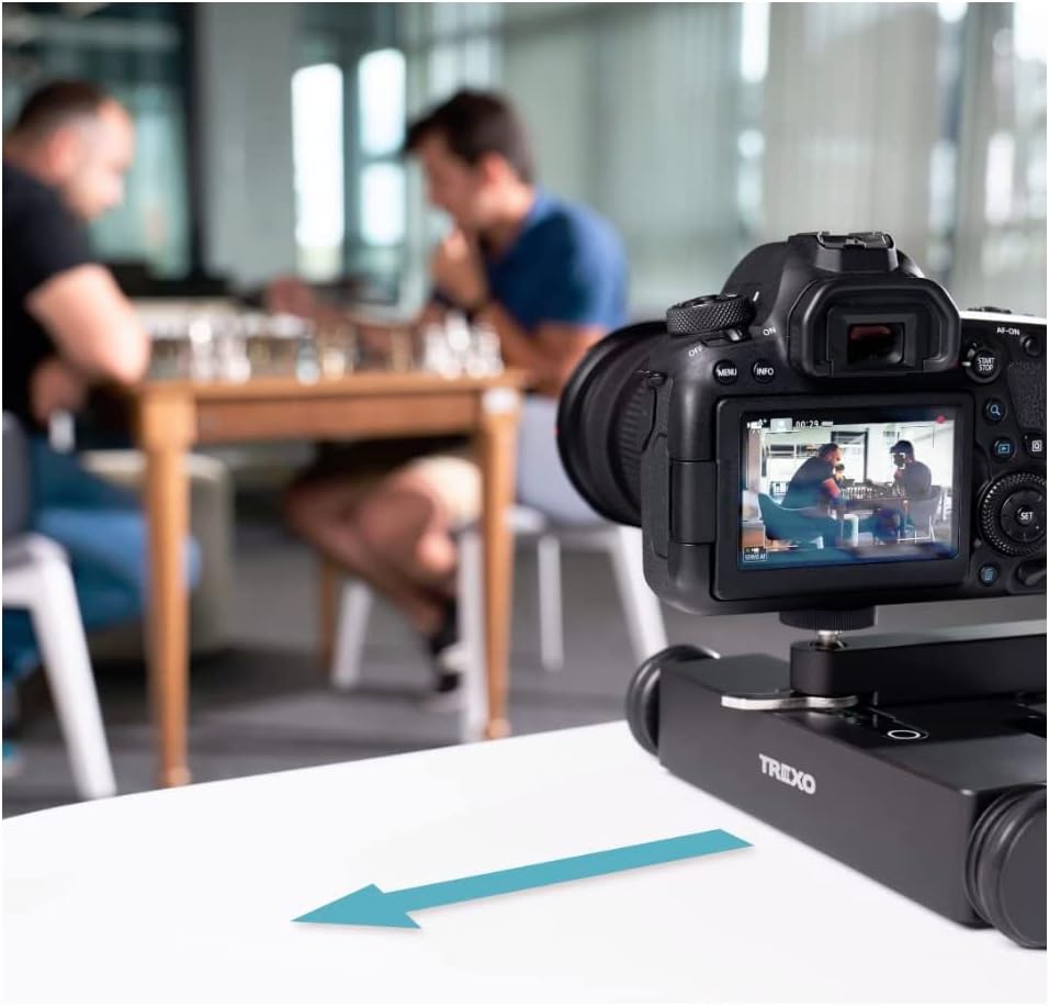 Trexo Wheels Image Processing Table Top Dolly Camera, Slider for Smartphones and DSLR Cameras, APP S