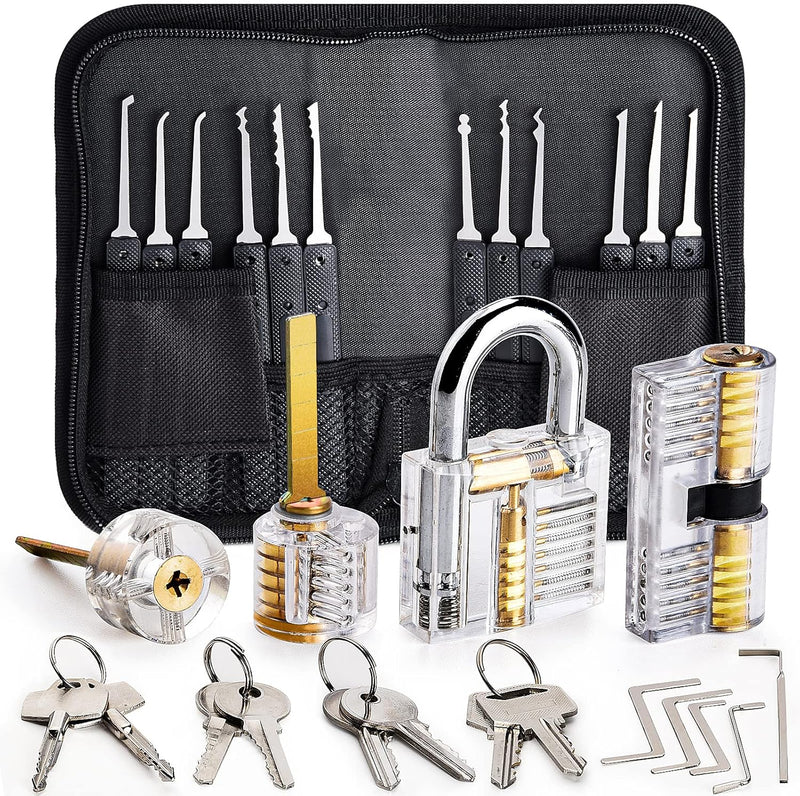 Dietrich Set, Sicherheitsschloss, Preciva 26 tlg. Lockpicking Set Generalschlüssel-Systeme mit für E