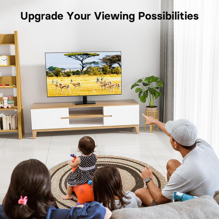 BONTEC TV Standfuss Monitor Standfuss für 17-43 Zoll LCD LED OLED Plasma Flach &amp; Curved Fernseher &amp;