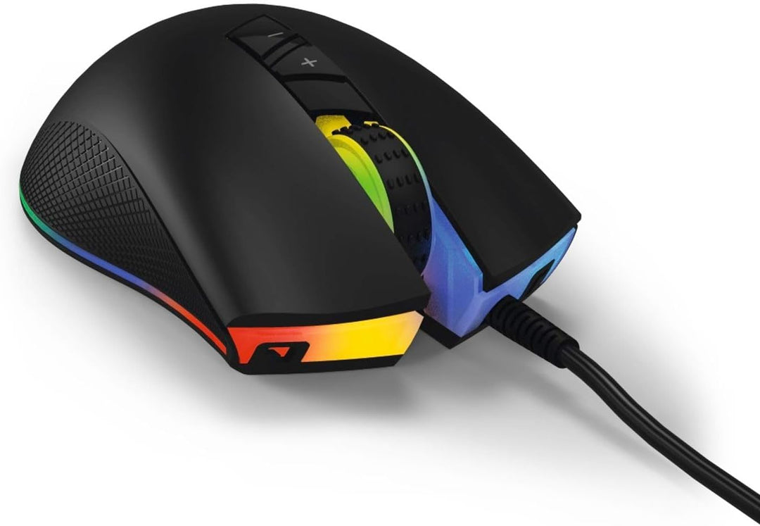 uRage Gaming-Maus Reaper 10k (1000 Hz, USB, kabelgebunden, 1,8 m Kabel, 10.000 DPI) schwarz/gelb/ros