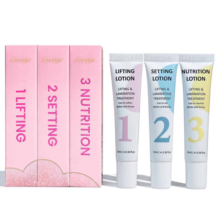 Wimpernlifting Lotion, Wimpernlifting Set, Lash Lifting Set, Augenbrauen Lifting mit pflegendem Seru