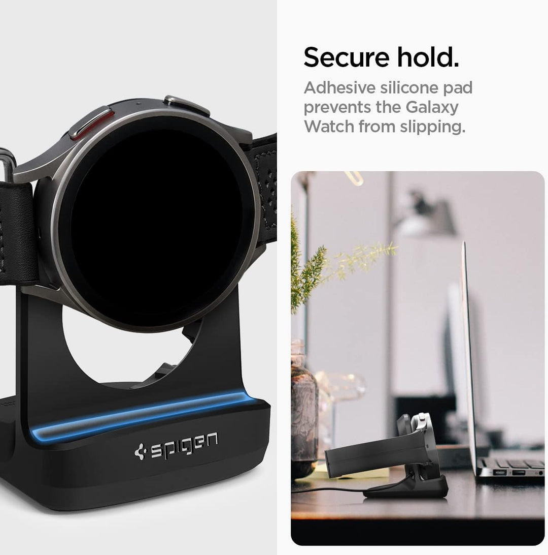 Spigen S353 Smartwatch Ladestation Ständer Dockingstation Kompatibel mit Galaxy Watch 8 Classic 46mm