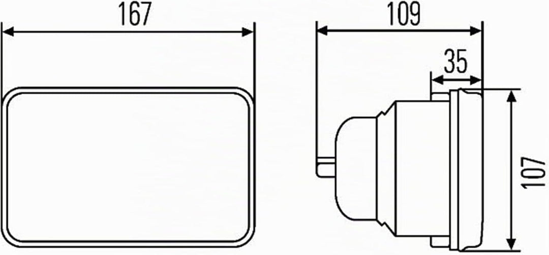 HELLA - Halogen-Scheinwerfereinsatz, Hauptscheinwerfer - 12/24V - Referenzzahl: 12.5 - Einbau - link