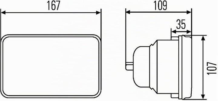 HELLA - Halogen-Scheinwerfereinsatz, Hauptscheinwerfer - 12/24V - Referenzzahl: 12.5 - Einbau - link