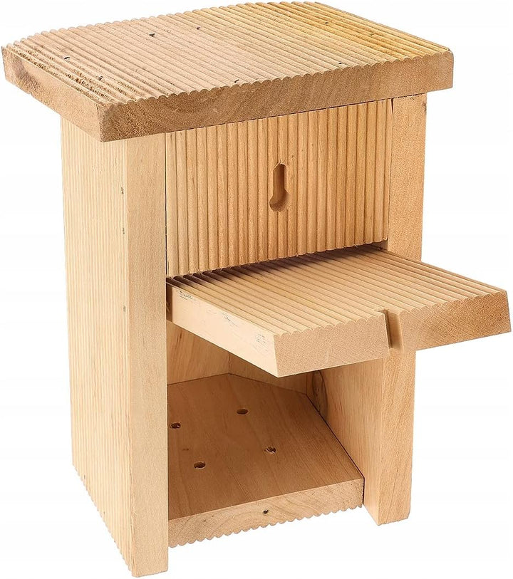 MAZUR 4X Nistkasten zum Aufhängen | Vogelhaus | Bausatz | handgemacht in Europa | für Meisen, Kleinv