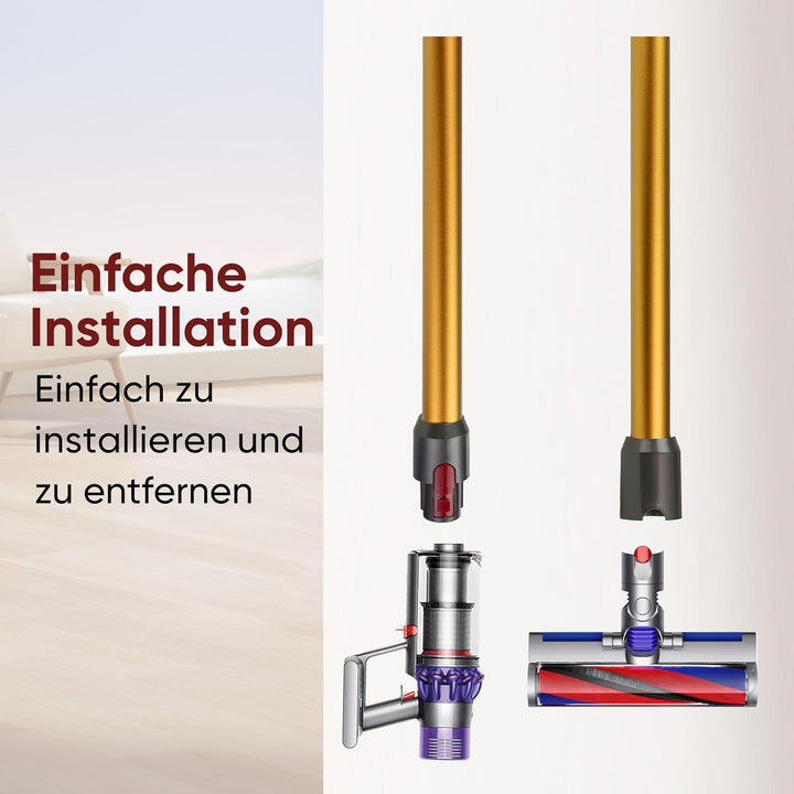 BIHARNT Verlängerungsrohr für Dyson V11 V15 V10 V8 V7 Stabstaubsauger,Ersatz Teleskoprohr Schnellspa