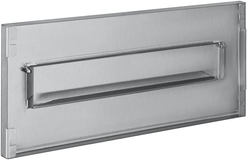 Einwurfklappe Briefeinwurf Briefklappe 100% Edelstahl 310x80 Mauerdurchwurf C4 (Edelstahl 310x135) 3