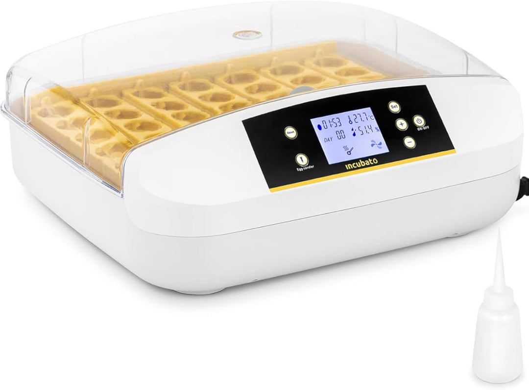 incubato IN-32DDI Brutapparat für 42 Eier Inkubator integrierte Schierlampe vollautomatisch LCD Anze