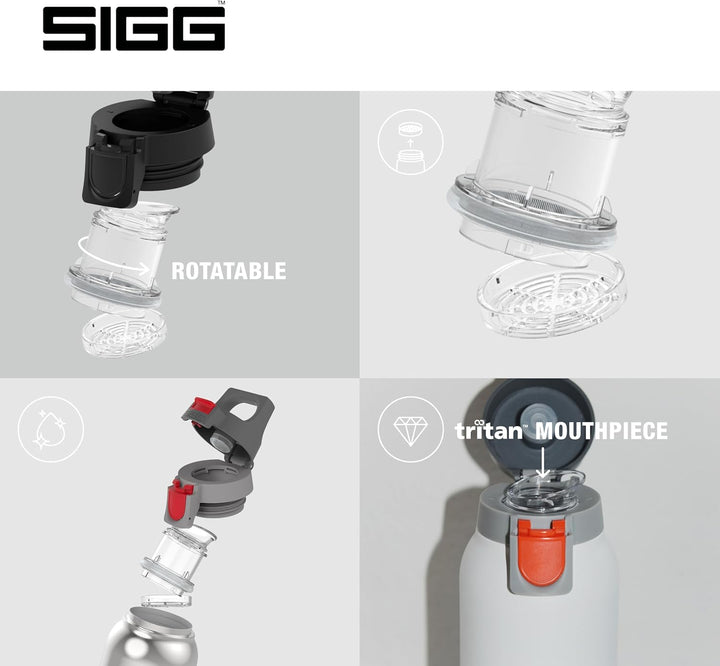 SIGG - Isolierte Trinkflasche - Thermosflasche Hot &amp; Cold One - Mit Teesieb - Auslaufsicher - BPA-fr