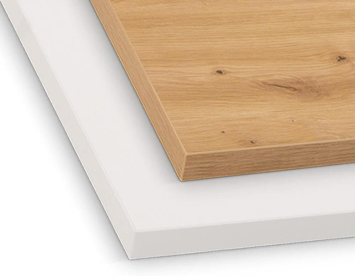 Spanplatte nach Mass - 3,8 cm stark, melaminbeschichtet, mit ABS-Kante - Made in Germany - für Möbel