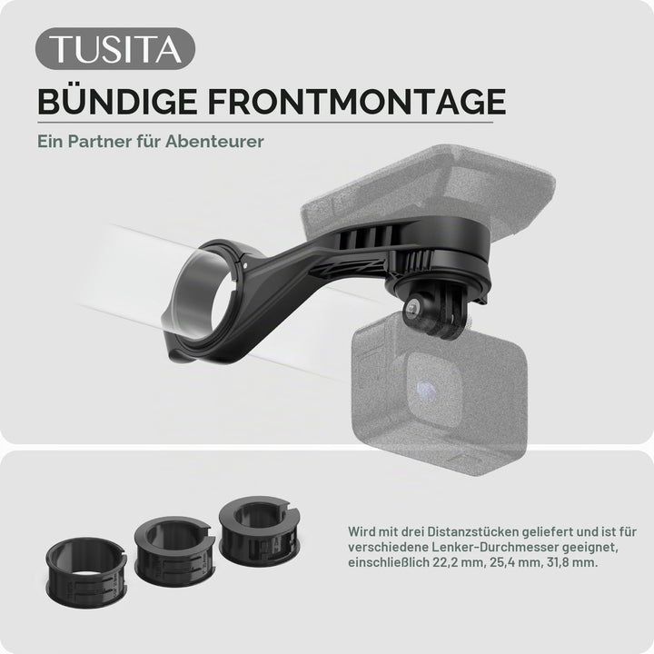 TUSITA Flush Out Front Halterung Kompatibel mit Wahoo Elemnt GPS Fahrradcomputer, Viertelumdrehung z