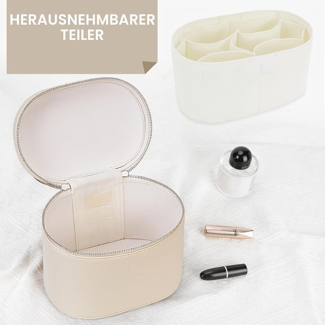 YFGBCX Make-up-Tasche mit herausnehmbarer Trennwand, Reise-Kulturbeutel, tragbare Kosmetiktasche, Ma