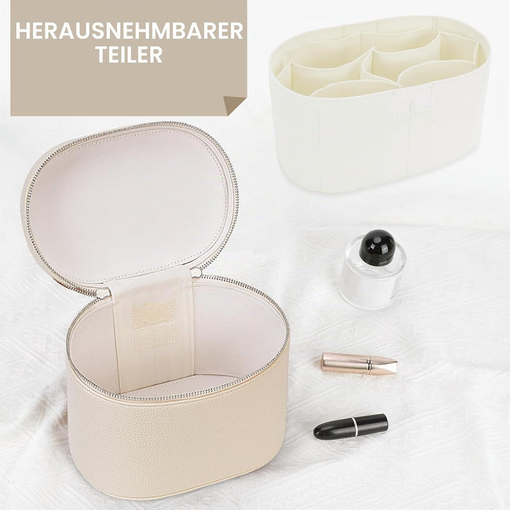 YFGBCX Make-up-Tasche mit herausnehmbarer Trennwand, Reise-Kulturbeutel, tragbare Kosmetiktasche, Ma