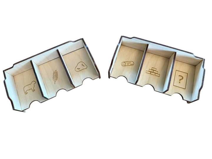 Kartenhalter für Spielkarten von Siedlerspielen aus Holz 55x80mm, 55x80mm