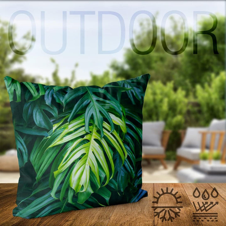 VOID Palme Tropen Polyester Kissenbezug Kissenhülle Outdoor Indoor Südsee, Kissen Grösse:50 x 50 cm,