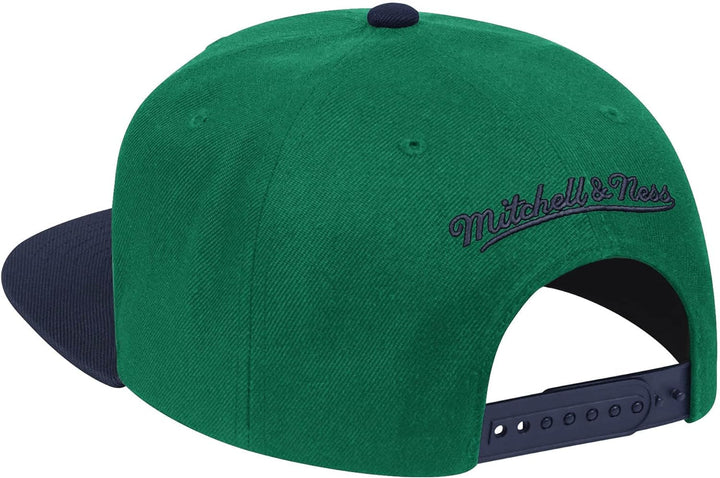 Mitchell & Ness Wool 2 Tone Snapback Cap Dallas Mavericks Green/Blue