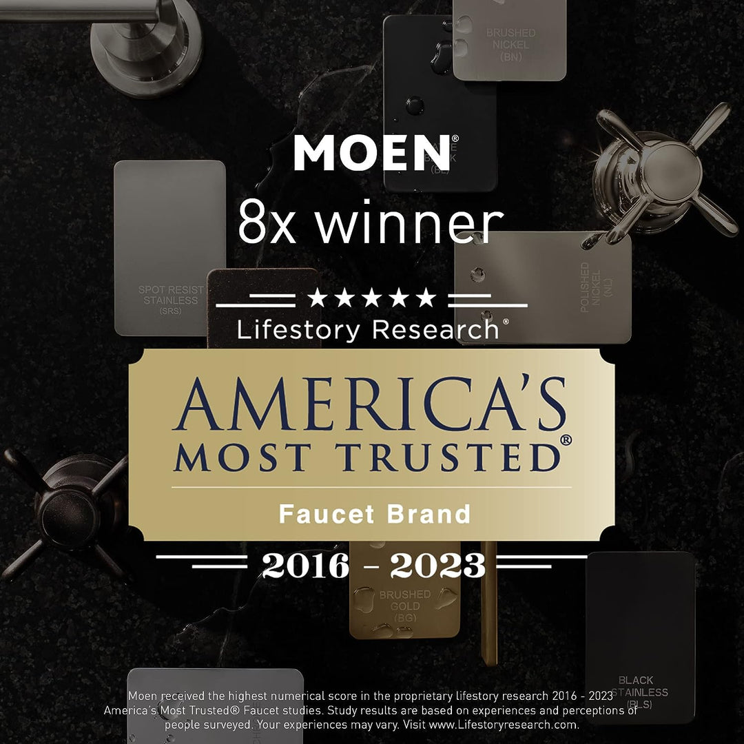 Moen 52000 Keramikkartusche mit 2 Griffen, Messinggehäuse, heiss oder unlackiert