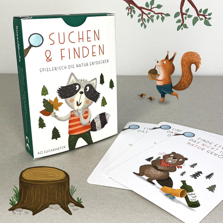 Rüsselfuchs Outdoor Schatzsuche für Kinder - Suchen & Finden - Achtsamkeit in der Natur - Finde Es S
