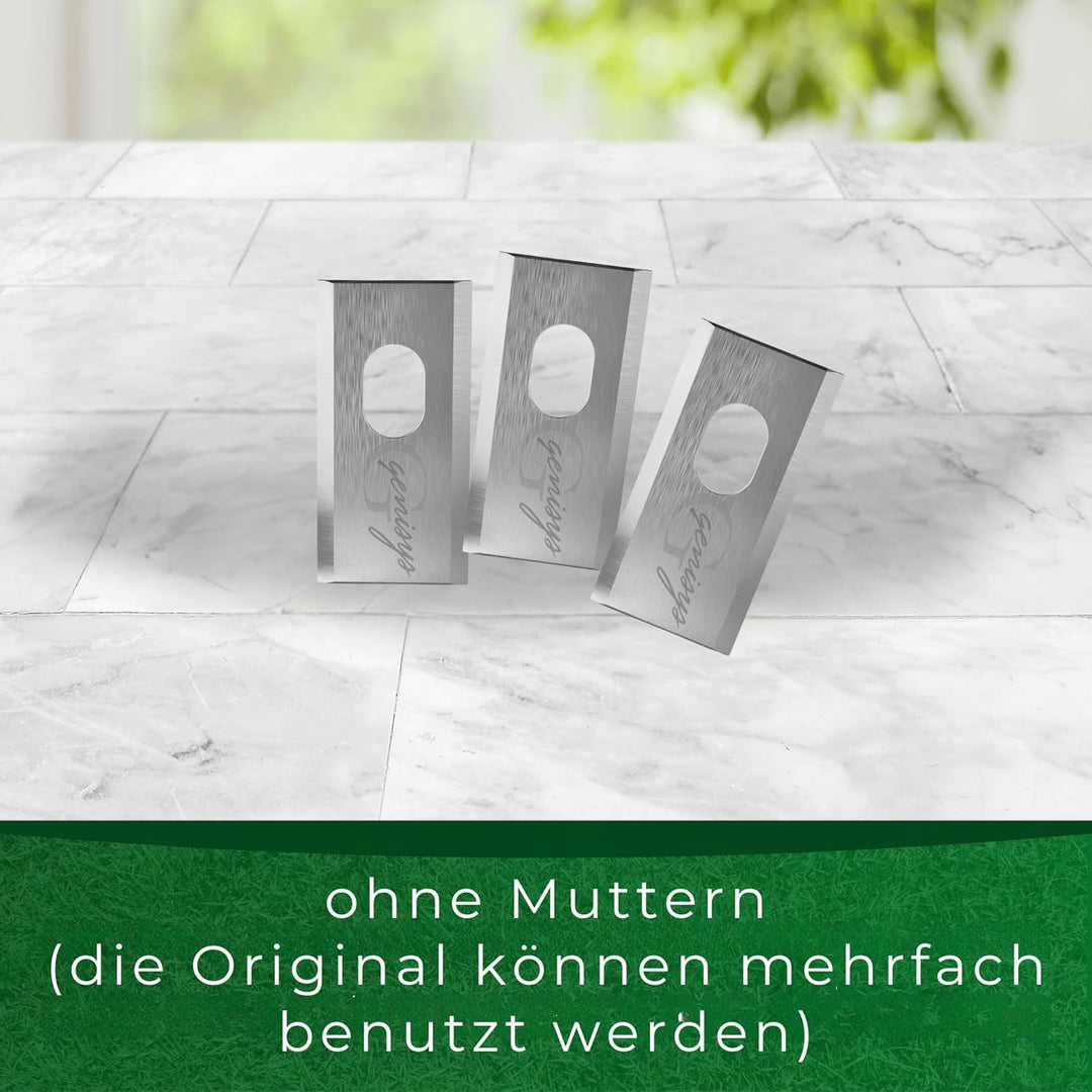 Ersatz Messer kompatibel mit Dreame A1 A2 Mova Mähroboter Klingen - LongLife Edelstahl [bruchsicher
