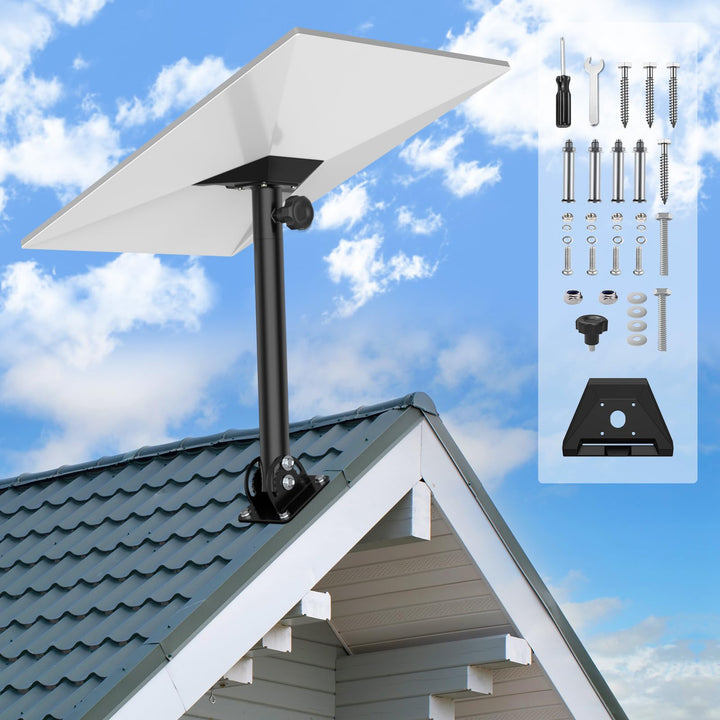 Gen 3 Starlink Mount IMAYCC 180° Verstellbare Starlink-Gen 3 Dachhalterung, Starlink-Montageset Komp