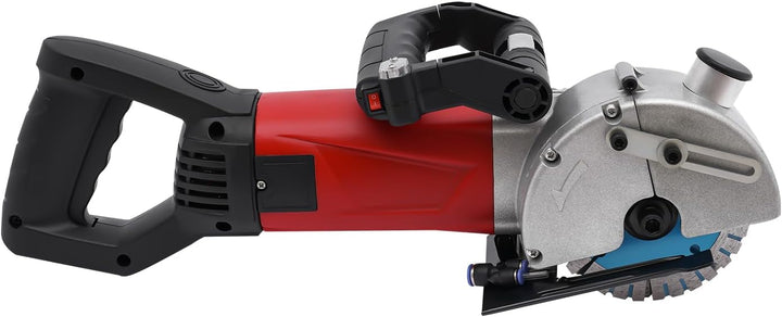 Elektrische Mauernutfräse bis 36mm Schnitttiefe, Schlitzmaschine 2800W mit 5 Diamant-Blättern 7000 U