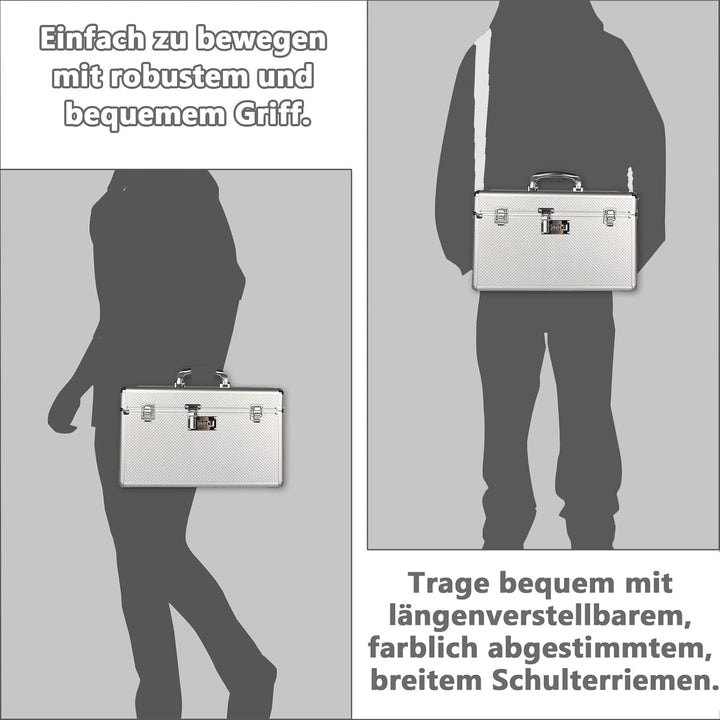 Aufbewahrungsbox mit Zahlenschloss, abschliessbare Medikamentenbox, leere Erste-Hilfe-Box, Sicherhei