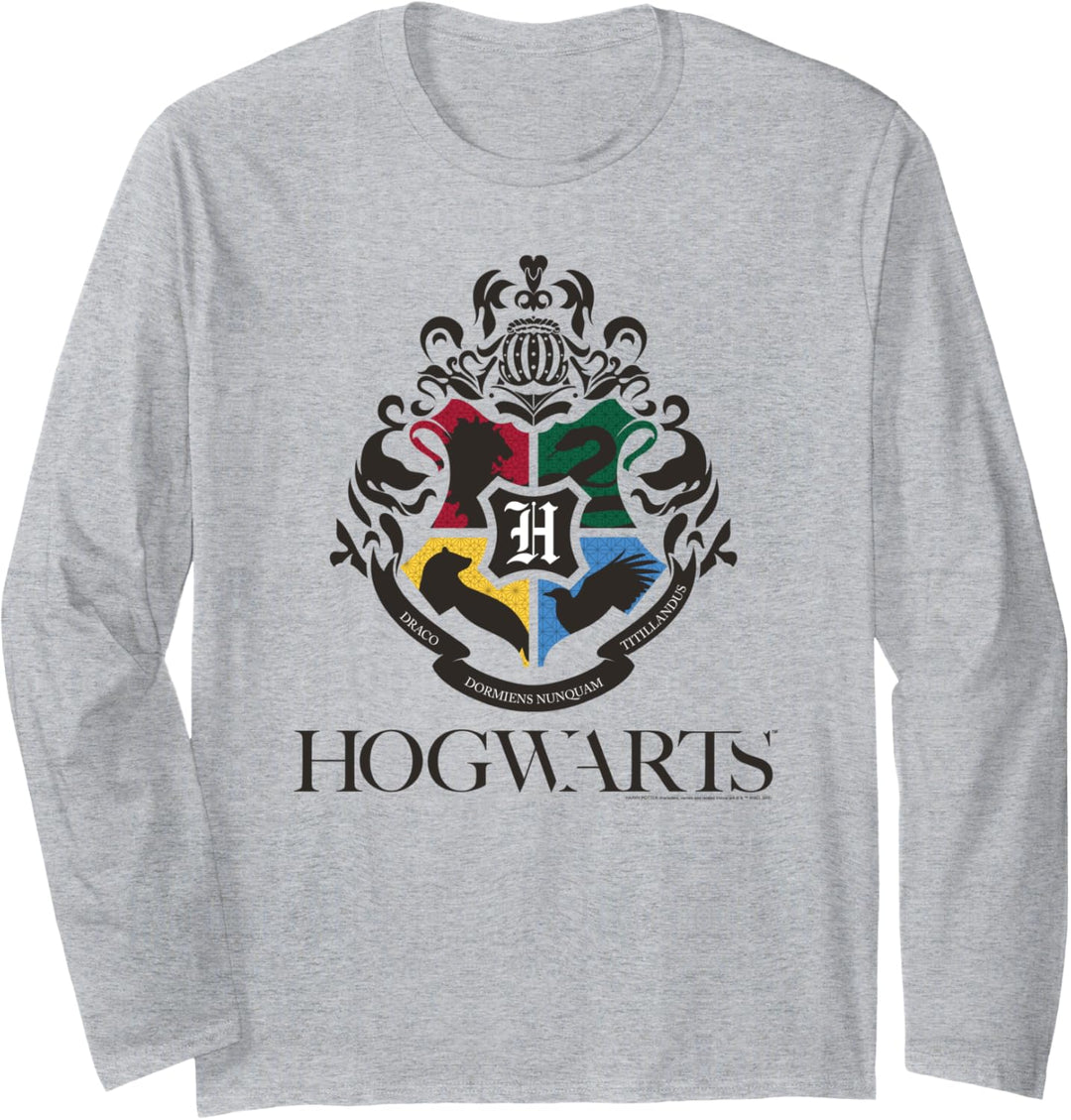 Harry Potter Hogwarts Modern Crest Langarmshirt