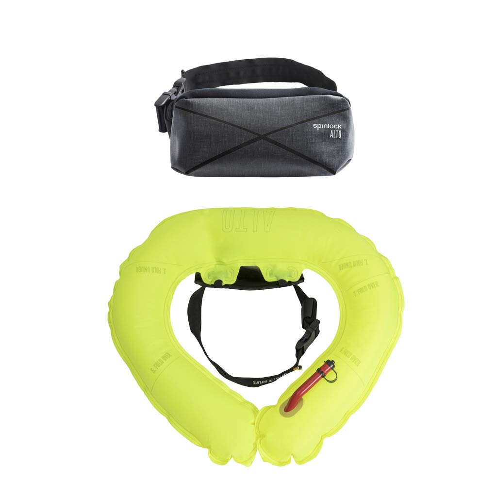 Spinlock Alto 75N PFD Gürtel - Schwarz - Riesiger 75N Auftrieb - Verstellbarer Hüftgurt für einfache
