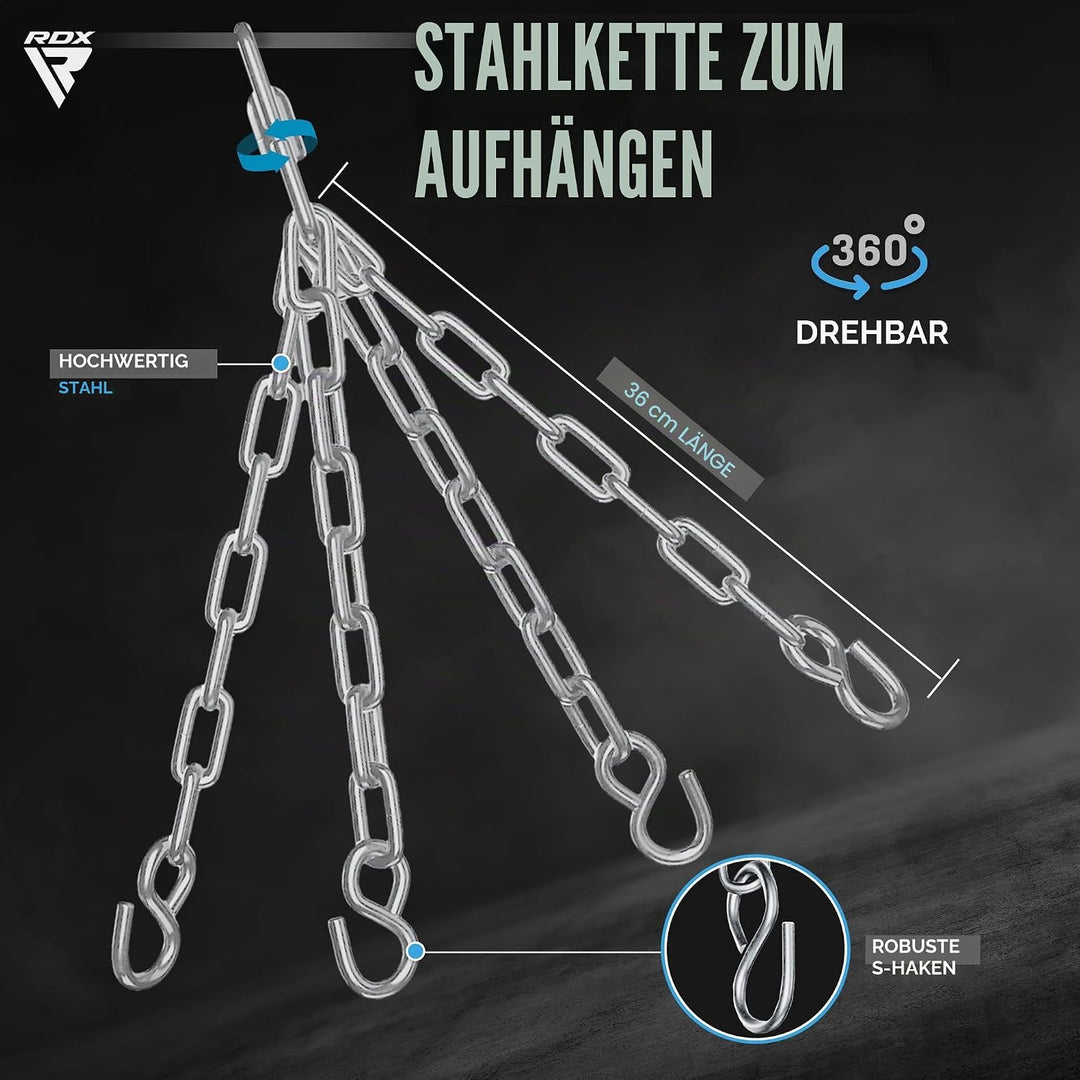 RDX 1.5FT Maisbrine Boxsack, Hochwertige Qualität Boxbirne Mit Kette & Handschuhen – 8KG Gefüllt Sch