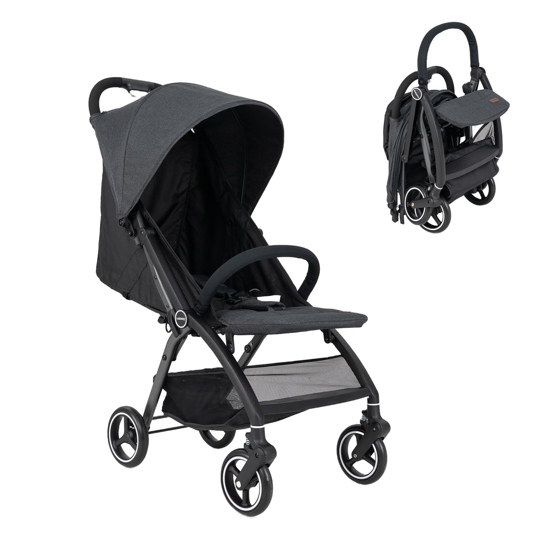 DREAMADE Kinderwagen, Buggy faltbar & tragbar mit verstellbarer Rückenlehne, Reisebuggy mit EVA-Räde