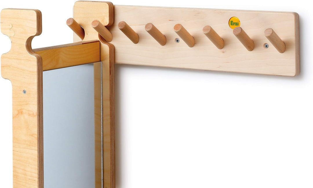 Erzi 46319 Wandhalterung aus Holz, für bis zu vier Balancierbretter, für Freizeit, Sport und Therapi