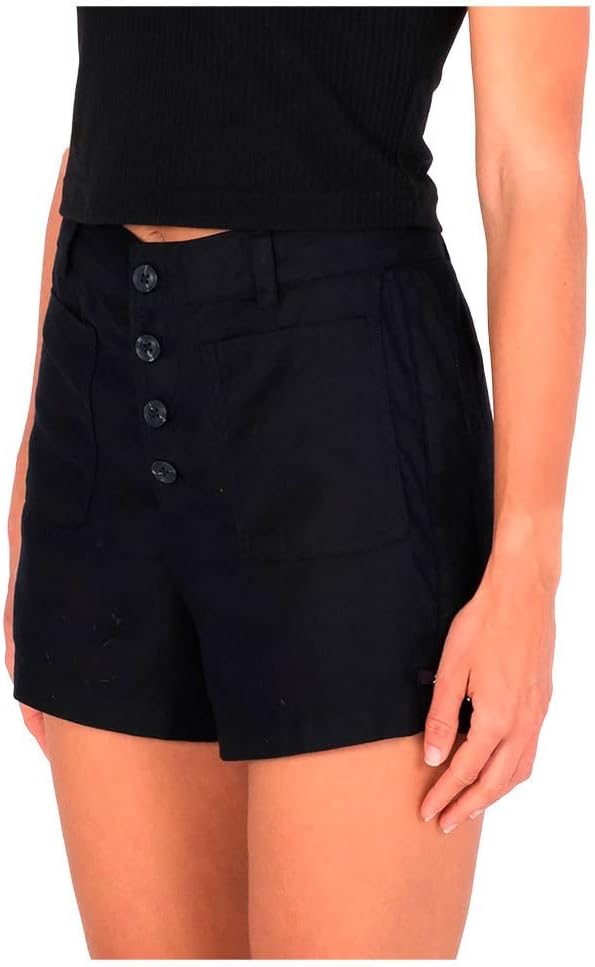 Hurley Damen Bermuda Shorts Button Front Short XS Marshmallow, XS Marshmallow