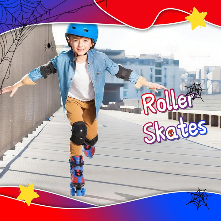 Nattork Kinder Rollschuhe für Jungen und Mädchen, 4 Grössen verstellbar, Quad Skates mit leuchtenden