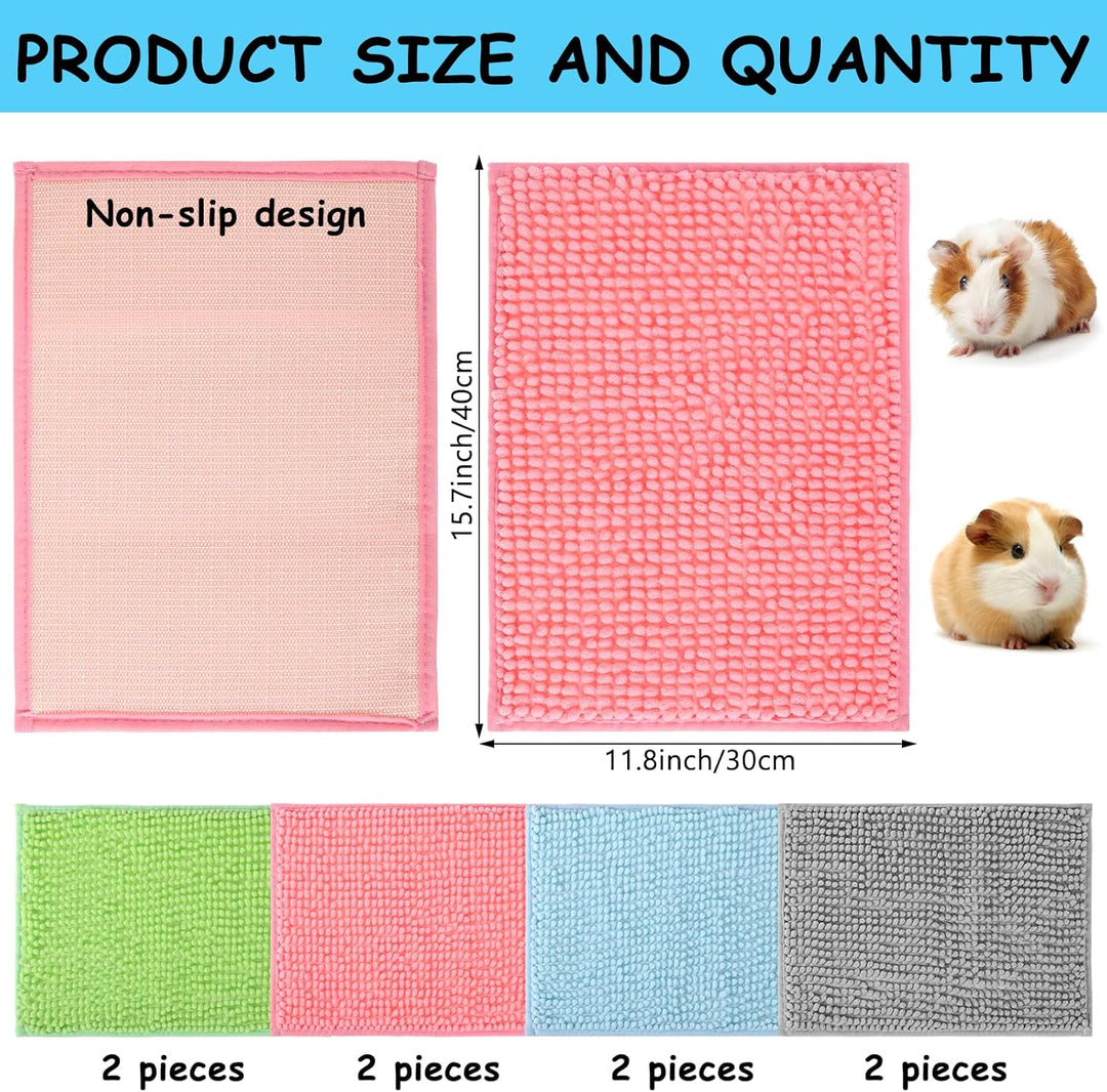 Meerschweinchen Käfigeinlage Waschbare Fleece Unterlage Wiederverwendbar und Saugfähige Pads für Kan