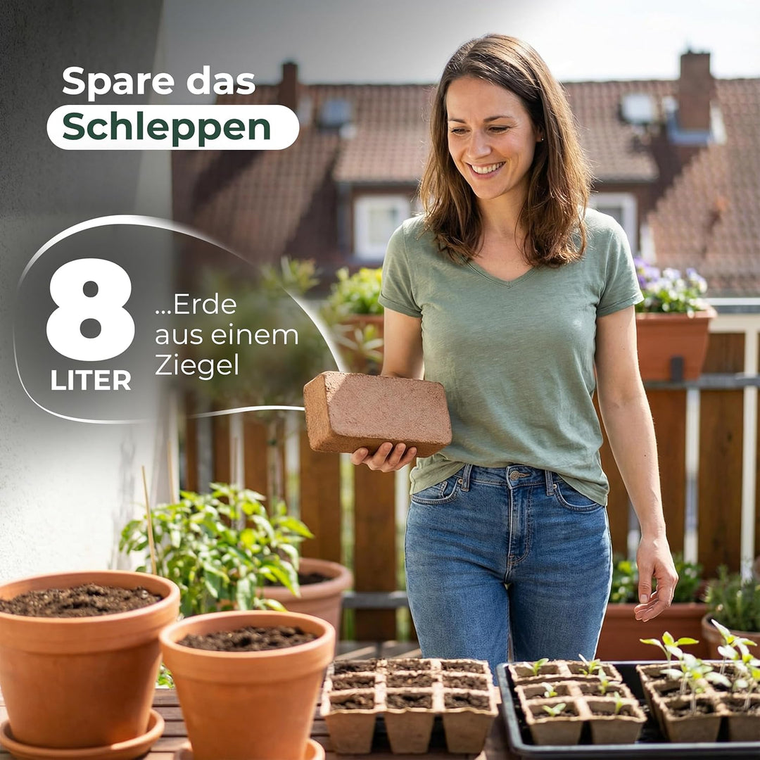 3X Novatool Humusziege fein l 24 Liter | 650g 20x5,5x10 | Terrarium Bodengrund Kokoserde Terrarium R