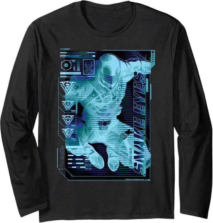 G.I. Joe Snake Eyes Team Leader Schematic Profile Langarmshirt