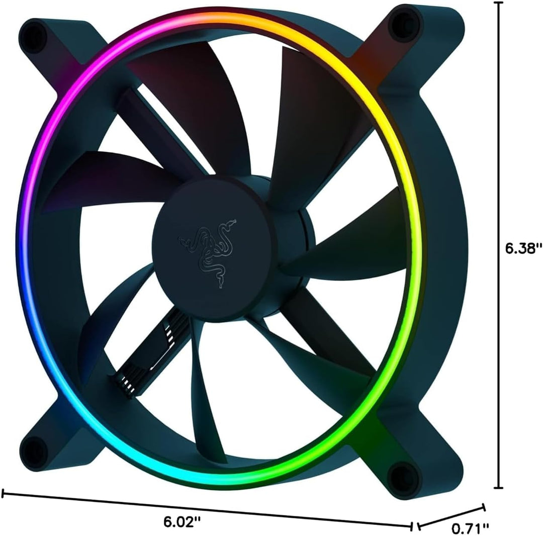 Razer Kunai Chroma - aRGB-PC-Hochleistungslüfter (Leise, leistungsstarke, Bis zu 8 Lüfter anschliess