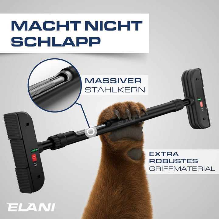 ELANI – Klimaneutrale Klimmzugstange für Türrahmen ohne Bohren mit innovativer Gewindesperre für sic