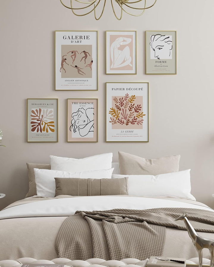 Heimlich® Premium Poster Set OHNE Bilderrahmen | 2 x DIN A3 & 4 x DIN A4 - ca. 30x42 & 21x30 | Stilv