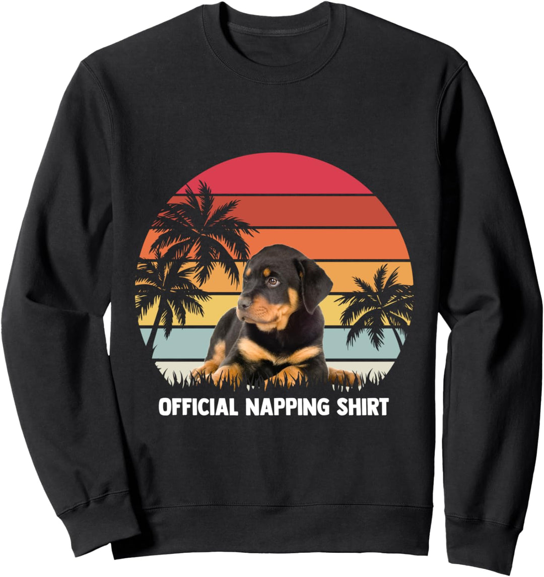 Offizielle Napping Apparel Rottweiler Hund Haustier Rotti Hu Sweatshirt