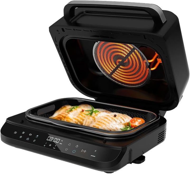 Cecotec Cecofry FireDome 6000 Air Fryer 6000 Ölfreier Grill Air Fritteuse, 2400 W, 6 Kochmodi und 4
