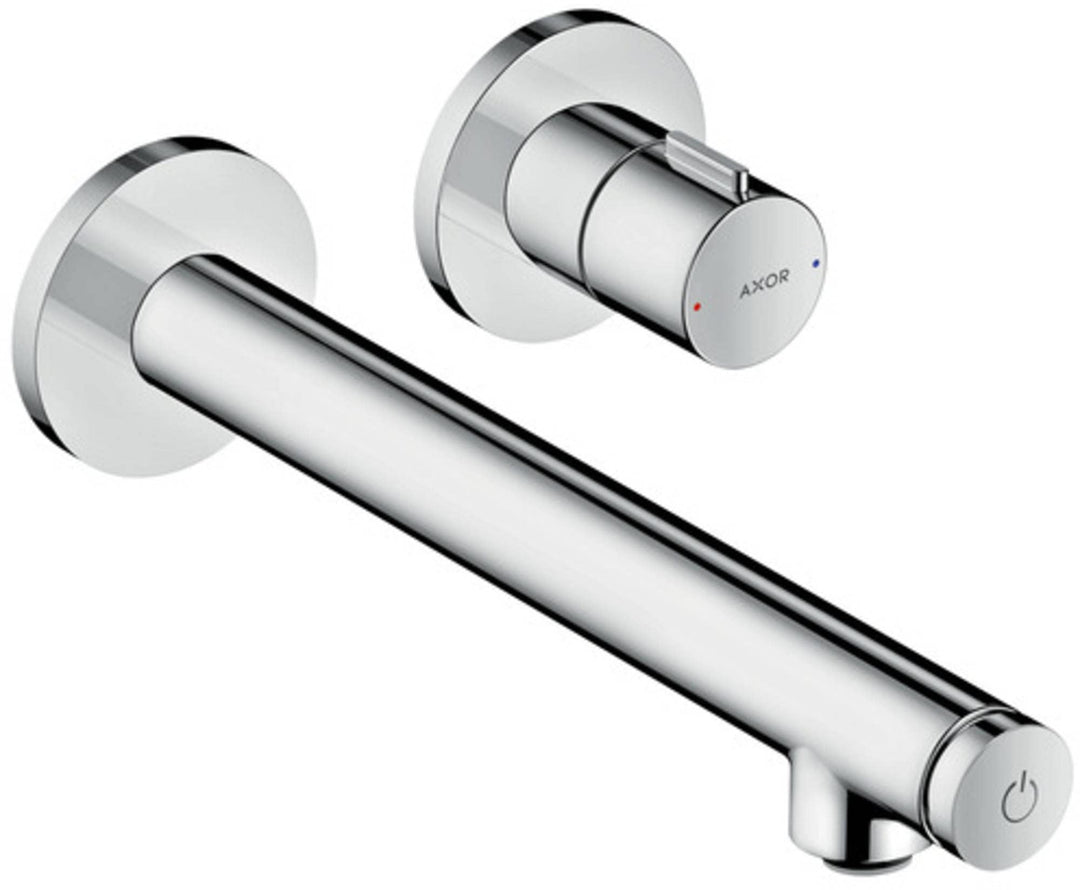 AXOR Wasserhahn Uno Select Unterputz (Armatur mit Auslauf Länge 220mm, Wandmontage) Chrom Auslauflän