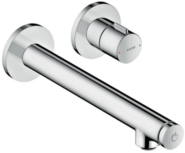 AXOR Wasserhahn Uno Select Unterputz (Armatur mit Auslauf Länge 220mm, Wandmontage) Chrom Auslauflän