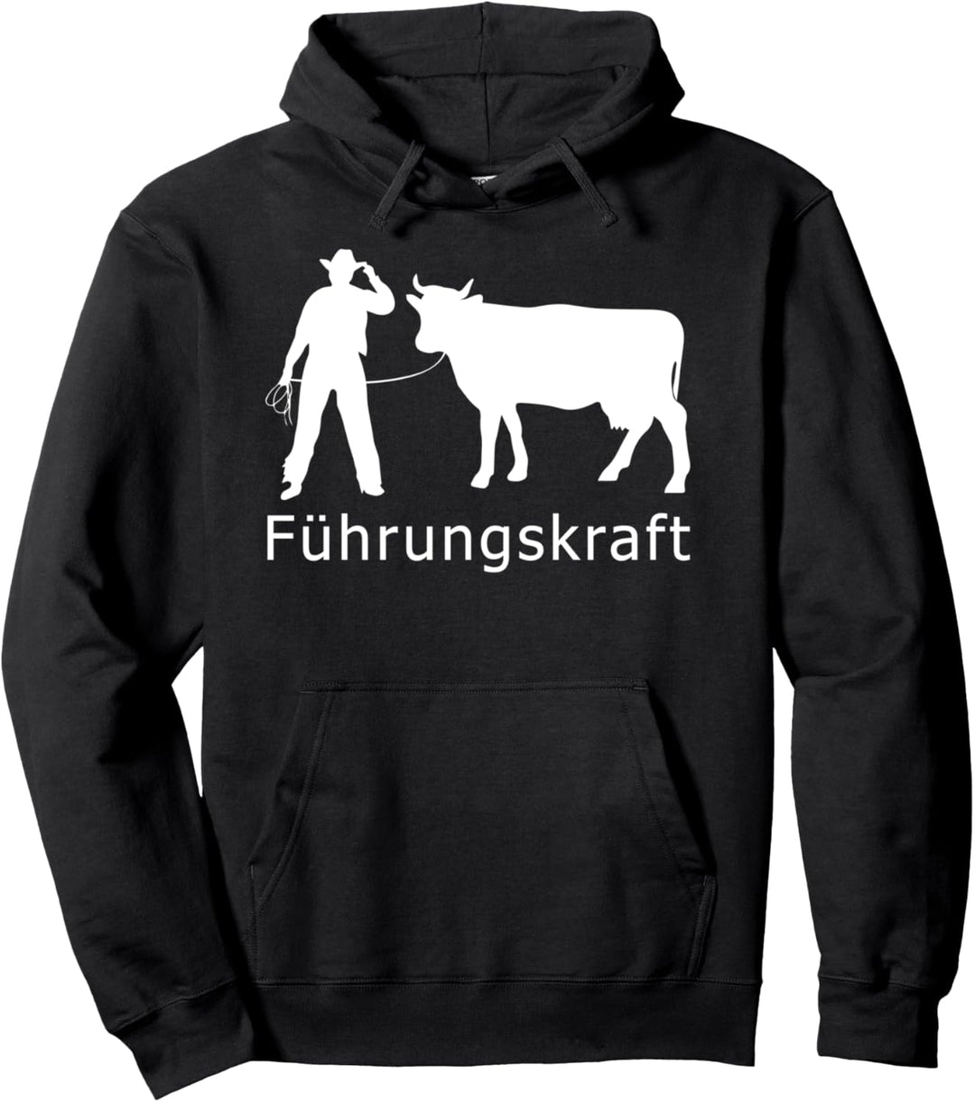Fuhrungskraft Lustiges Kuh Landwirt Vieh Tierfreund Pullover Hoodie