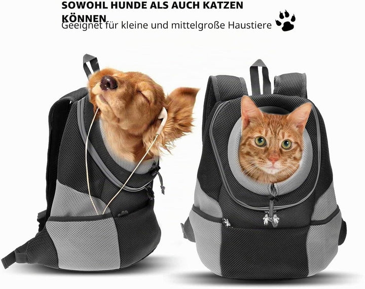 PETCUTE Rucksack für Haustier haustiertragetasche Rucksack Haustier Tasche für Hunde Airline Genehmi