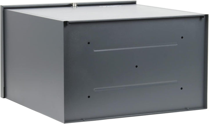 Wiltec Paketkasten grau 508 x 315 x 500 mm, Paketbox Zuhause, Private Paketannahme passend für Paket