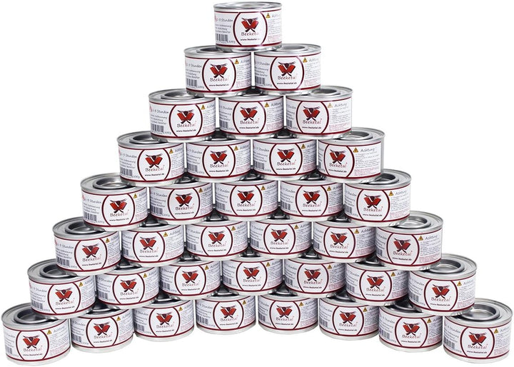 Beeketal Brennpaste - 36 x 200g Sicherheitsbrennpaste Dosen, ca. 2-3 Std. Brenndauer pro Dose, saube